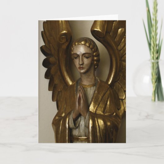 天使-色--を祈ります カード (正面)