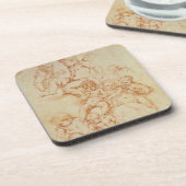 天使、17世紀初頭(紙の赤いチョーク) コースター (左側)