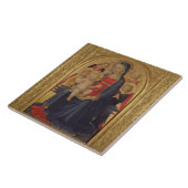 天使、c.1467 (窓ガラスのマドンナそして子供の油 タイル (側面)