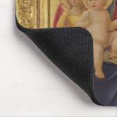 天使、c.1467 (窓ガラスのマドンナそして子供の油 マウスパッド (コーナー)