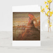 天使。 M.K. Ciurlionis 1908-09年著プレリュード カード (黄色い花)