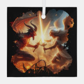 天使vs悪魔力 ガラスオーナメント (裏面)