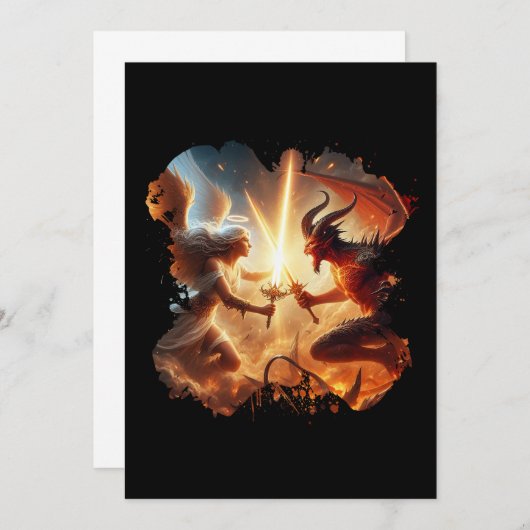 天使vs悪魔力 招待状 (正面/裏面)