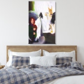 天使vs悪魔 キャンバスプリント (インサイチュ (寝室))