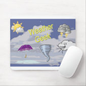 天候のギークのマウスパッド マウスパッド (マウス)