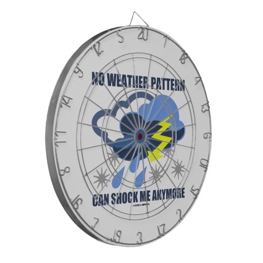 天候のパターンは私にもう衝撃を与えることができません ダーツボード (正面左)