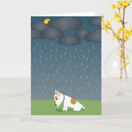 天候の下で カード (黄色い花)