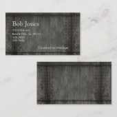 天候の金属のリベット 名刺 (正面/裏面)