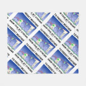 天候を予測するためにはあなたのジェット気流を知って下さい フリースブランケット (正面(横))