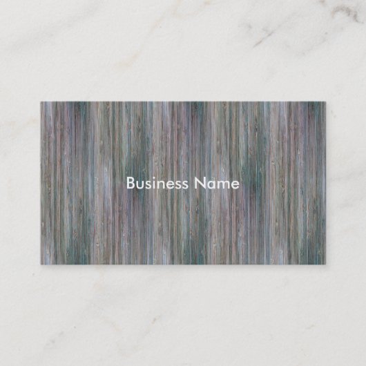 天候打たれたタケ木製の穀物の一見 名刺 (正面)