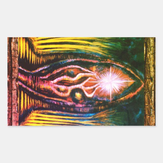 天光 長方形シール (正面)