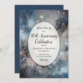 天冬の真夜中の輝きの記念日 招待状 (正面/裏面)