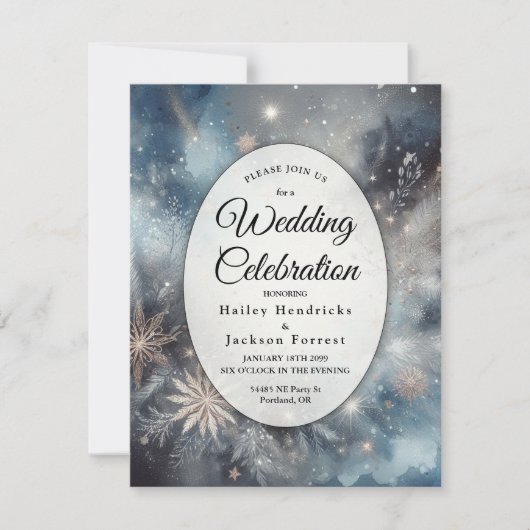 天冬の真夜中の輝き 招待状 (正面)