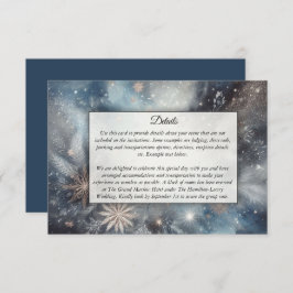 天冬の真夜中の輝結婚き エンクロージャーカード