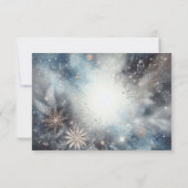 天冬の真夜中の輝結婚き 出欠カード (裏面)