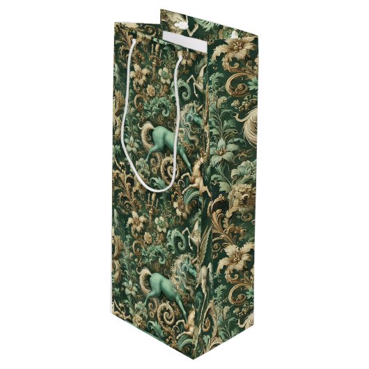 天分の彼岸 – 神話のユニコーン ワインギフトバッグ (正面アングル)