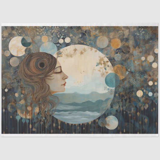 天初期の素朴夜空の切り離 薄葉紙 (正面)