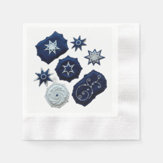 天刺繍シンボル 縁ありカクテルナプキン