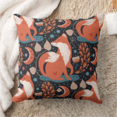 天北レッドキツネ模様 クッション (ブランケット)