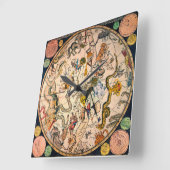 天半球1790年 スクエア壁時計 (傾斜)