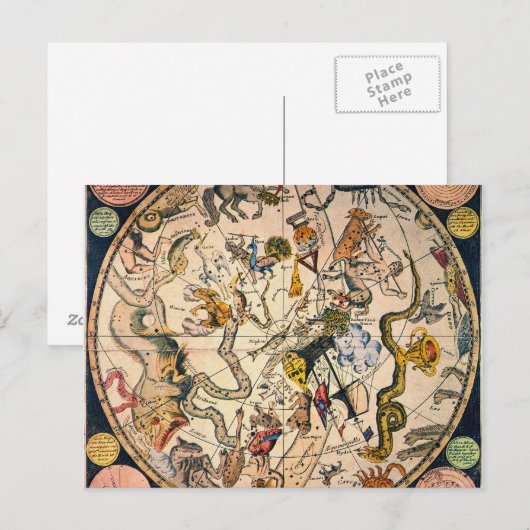 天半球， 1790 ポストカード (正面/裏面)