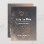 天占星術ジェミニ蠍座スターサイングレイ 案内ポストカード (正面/裏面)