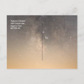 天占星術ジェミニ蠍座スターサイングレイ 案内ポストカード (裏面)