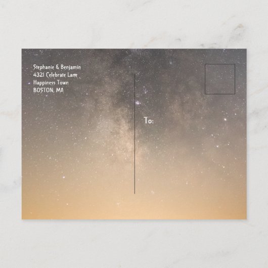 天占星術ジェミニ蠍座スターサイングレイ 案内ポストカード (裏面)