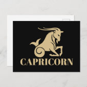 天占術占星術山羊座標識 ポストカード (正面/裏面)