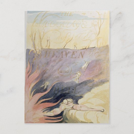 天国および地獄の結婚 ポストカード (正面)