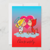 天国および地獄ハローウィンパーティ招待状 招待状 (正面)