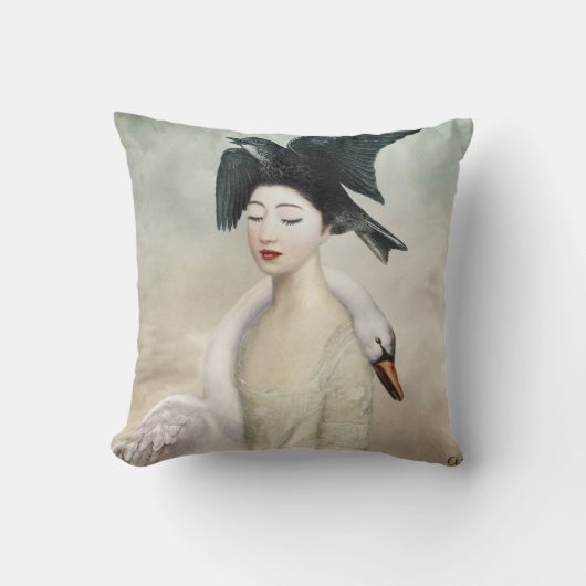 天国および地球の枕 クッション (正面)