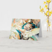 天国および地球-ファインアートのギフトカード カード (黄色い花)