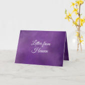 天国からの手紙 – ペットの名前でパーソナライズ カード (黄色い花)