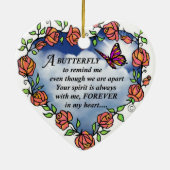 天国からの蝶 セラミックオーナメント (裏面)