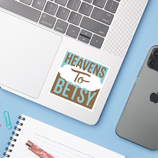 天国からベッツィ シール (ノートパソコンとiPhone)