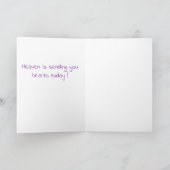 天国から今日のハート送信 カード (内部)