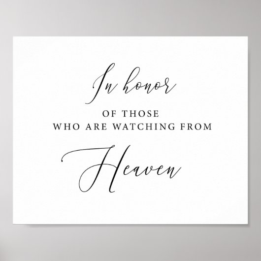 天国から見守る人々を称えて ポスター (正面)