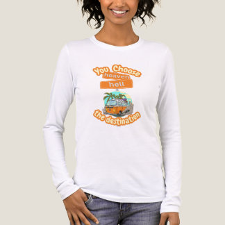 天国か地獄かは選択次第 トライブレンドTシャツ