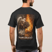 天国か地獄か？Tシャツ Tシャツ (裏面)