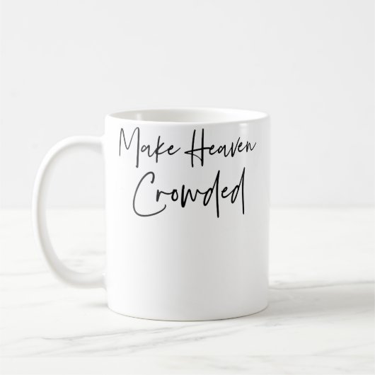 天国がいっぱいになる キリスト教 イエス・キリスト 救世主 コーヒーマグカップ (左)