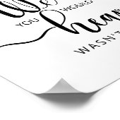 天国がもう少し近くにあれば 結婚記憶テーブルサイン ポスター (角)