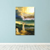 天国がイエスを歓迎する夕暮れ キャンバスプリント (インサイチュ (ウッドフロア))