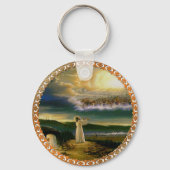 天国がイエスを歓迎する夕暮れ キーホルダー (正面)