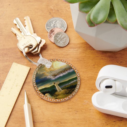 天国がイエスを歓迎する夕暮れ キーホルダー (デスク)