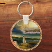 天国がイエスを歓迎する夕暮れ キーホルダー (正面)