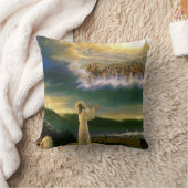 天国がイエスを歓迎する夕暮れ クッション (ブランケット)