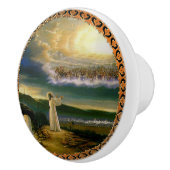 天国がイエスを歓迎する夕暮れ セラミックノブ (右)