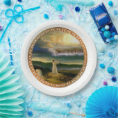 天国がイエスを歓迎する夕暮れ ペーパープレート (パーティー)