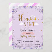 天国が女の子パープルの招待状を送りました シーズンカード (正面/裏面)